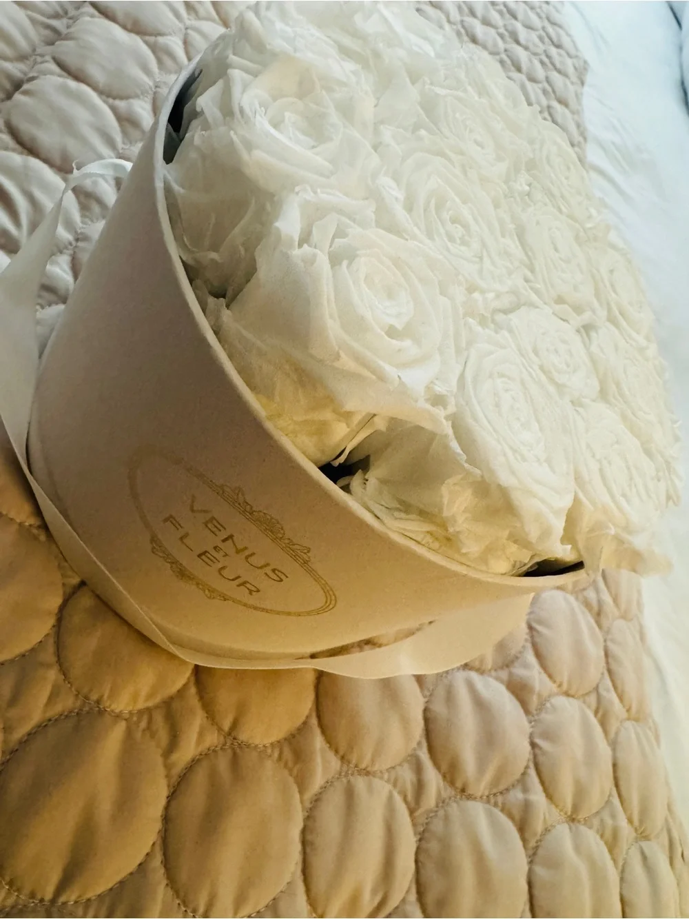 Home Accents White Rose Faux Floral Arrangement